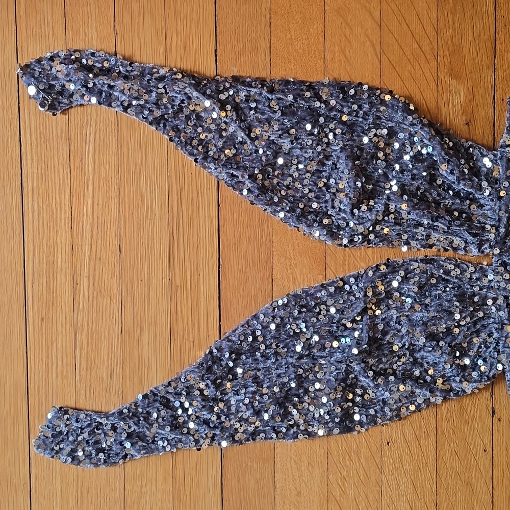NWT, Alglist, Sequin, Cut-Out, Halter, Mini Dress, Silver, Women's S - Picture 10 of 16